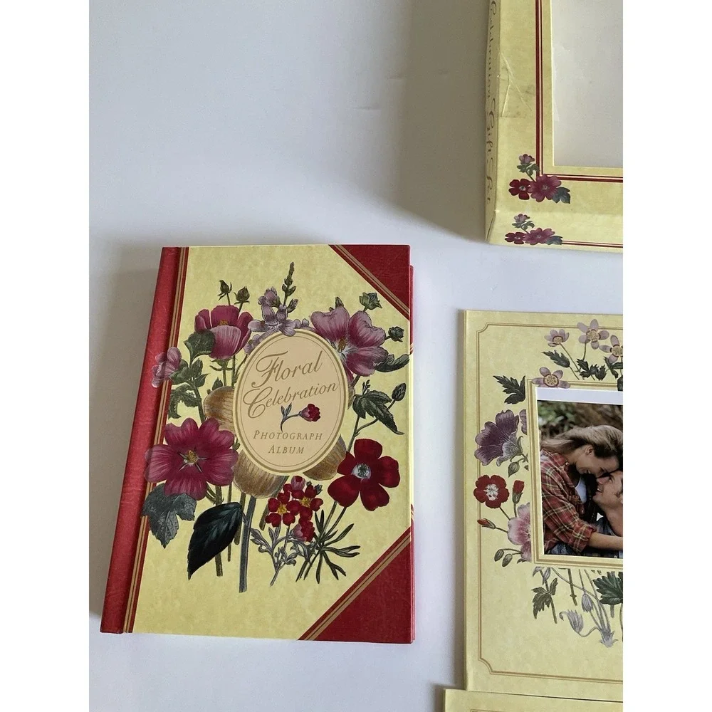 Floral Celebrations Photograph Album Frames Box Set 1997 Waverly New